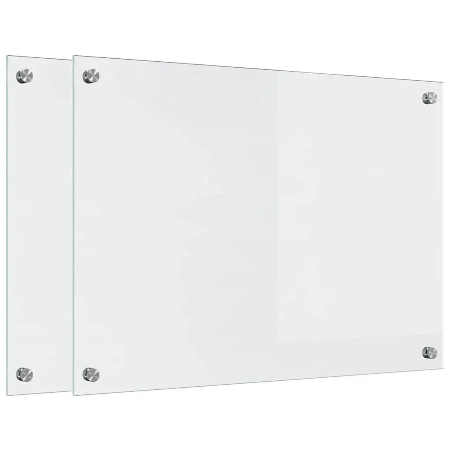 vidaXL Küchenrückwand 2 pcs Transparent 70 x 50 cm Gehärtetes Glas 3415531
