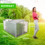 Garmio Mini-Gewächshaus Protea mit Dachfenster, Alu-Rahmen und transparenten Wänden.