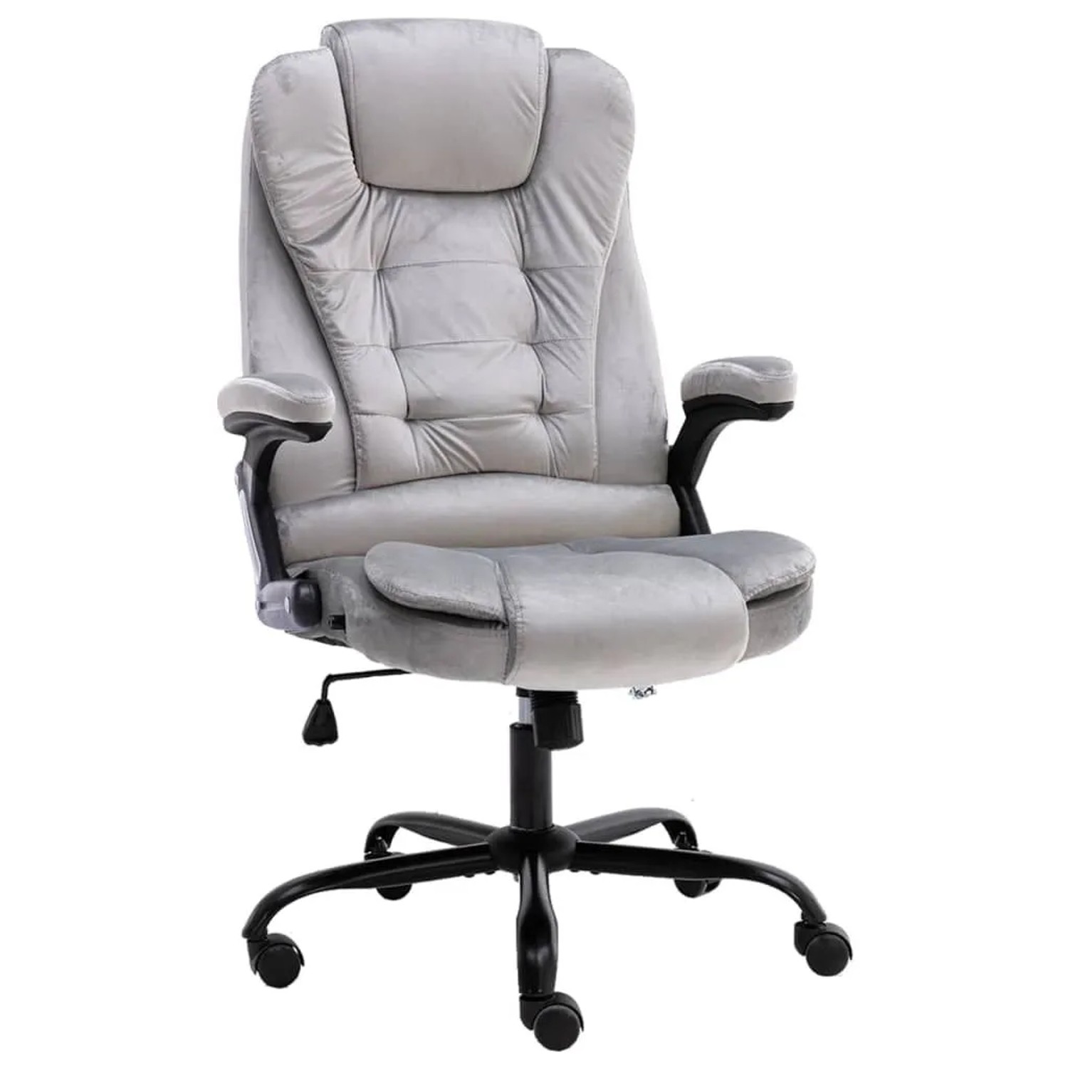 vidaXL Bürostuhl Hellgrau Samt 20570 günstig online kaufen