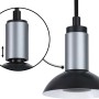 Paulmann Runa Pendelleuchte in Schwarz-Anthrazit, Metall, mit verstellbarem Schaft für GU10 Leuchtmittel.