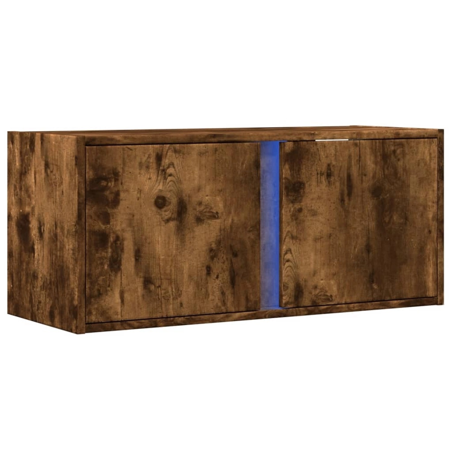 vidaXL TV-Wandschrank mit LED-Beleuchtung Räuchereiche 80x31x35 cm 852261 günstig online kaufen