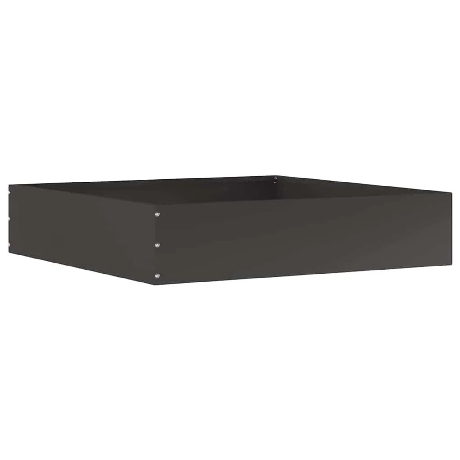 vidaXL Raseneinfassung Schwarz 60 x 60 x 13 cm Stahl 874730