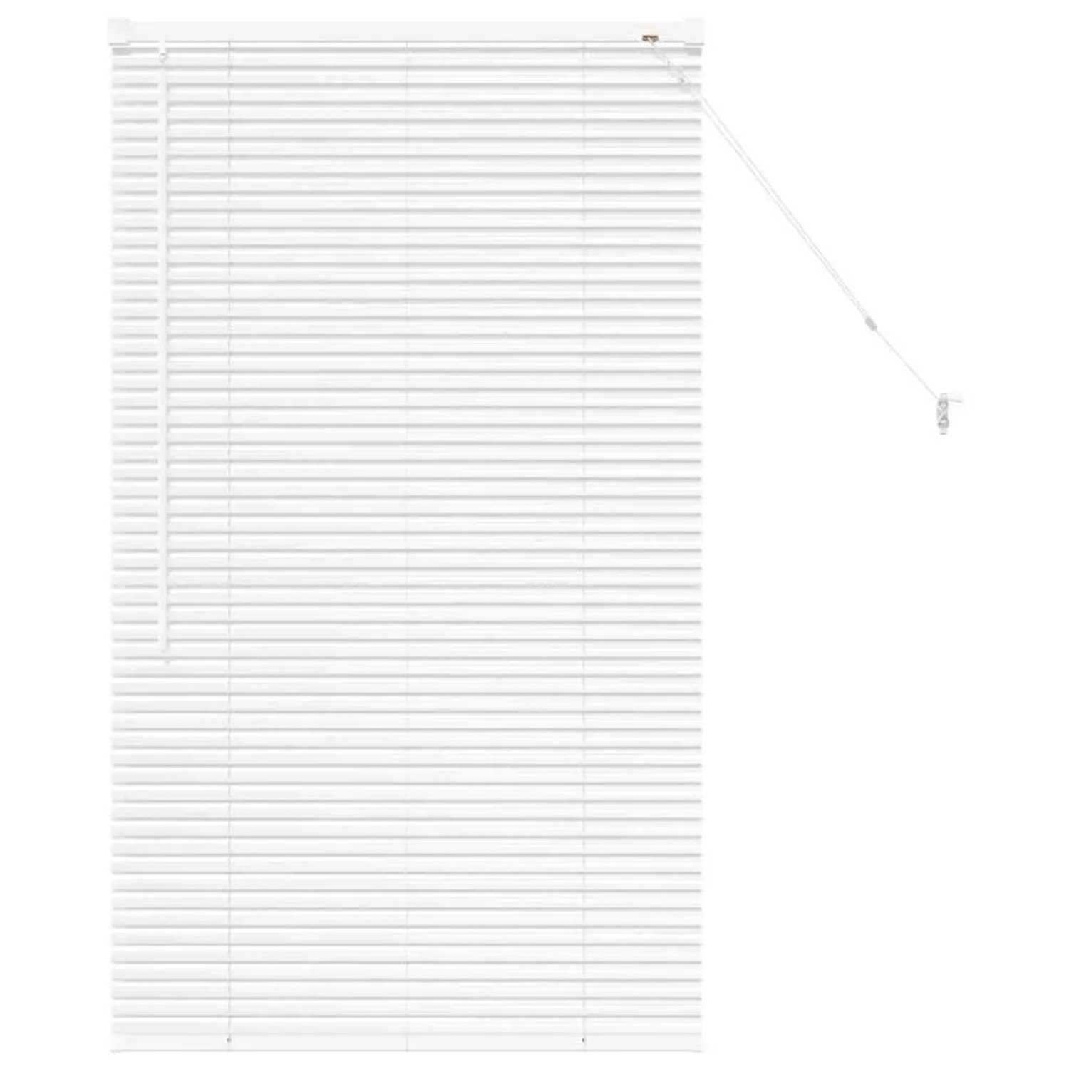 vidaXL Balkenjalousien mit Vorhängen Weiß 130 x 70 cm Aluminium 42005966 günstig online kaufen