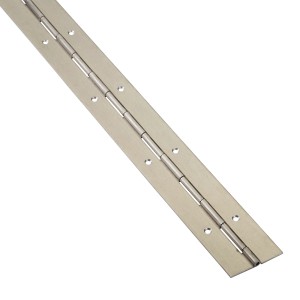 SOTECH Aluminium Stangenscharnier 1000x50x1,5mm, silber, mit Bohrlöchern. Für Möbelbau & DIY Projekte.
