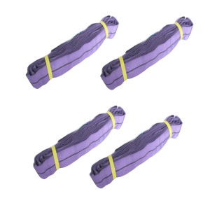 4 lila TRUTZHOLM Rundschlingen, je 1000kg Tragkraft, 3m Umfang. Hebebänder für Seile & Schnüre.