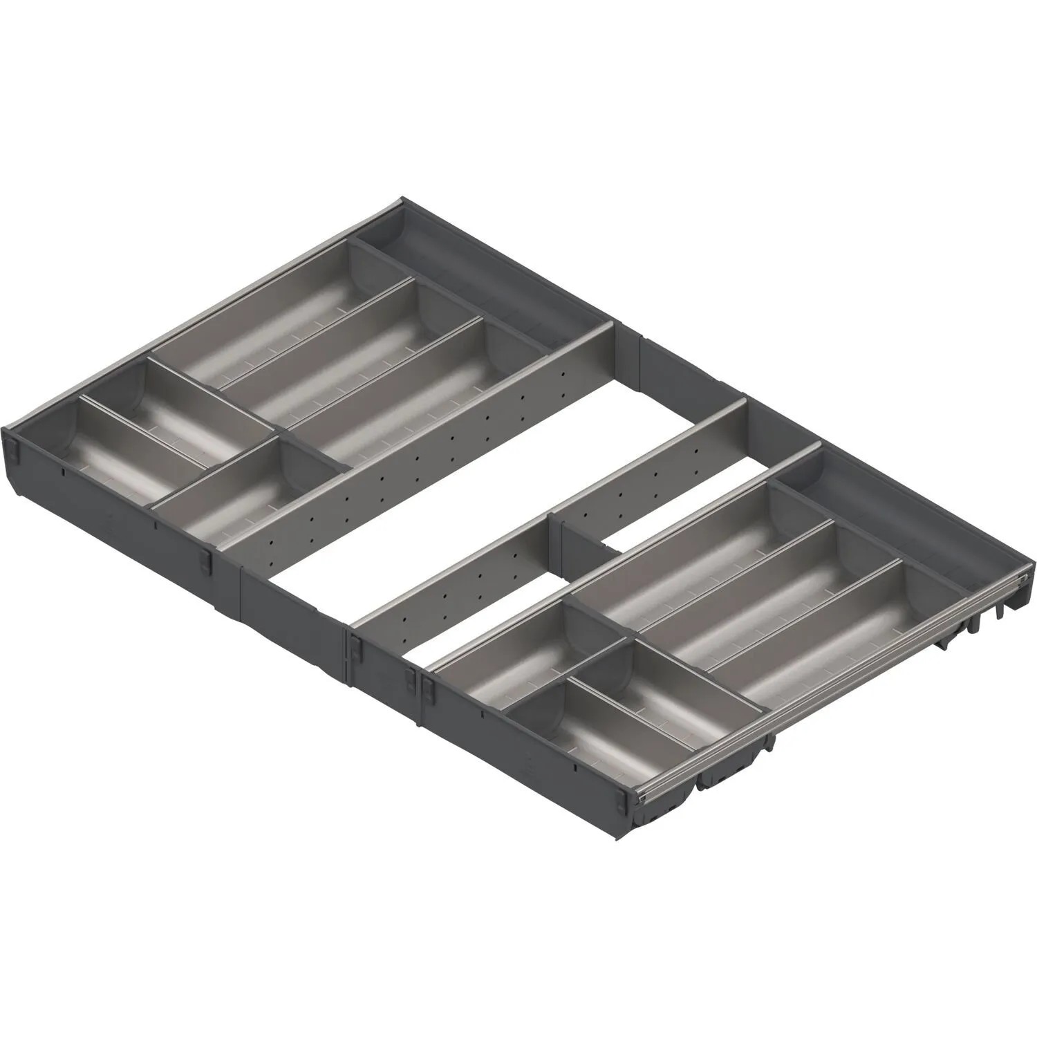 Blum Besteckeinsatz Orga-Line Schalen-Set Korpusbreite 900 mm Nennlänge 550 mm Grau