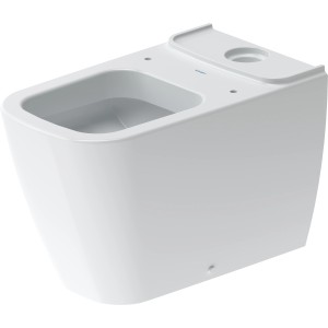 Weißes Duravit Stand-WC Happy D.2 als Tiefspüler mit Vario-Abgang.