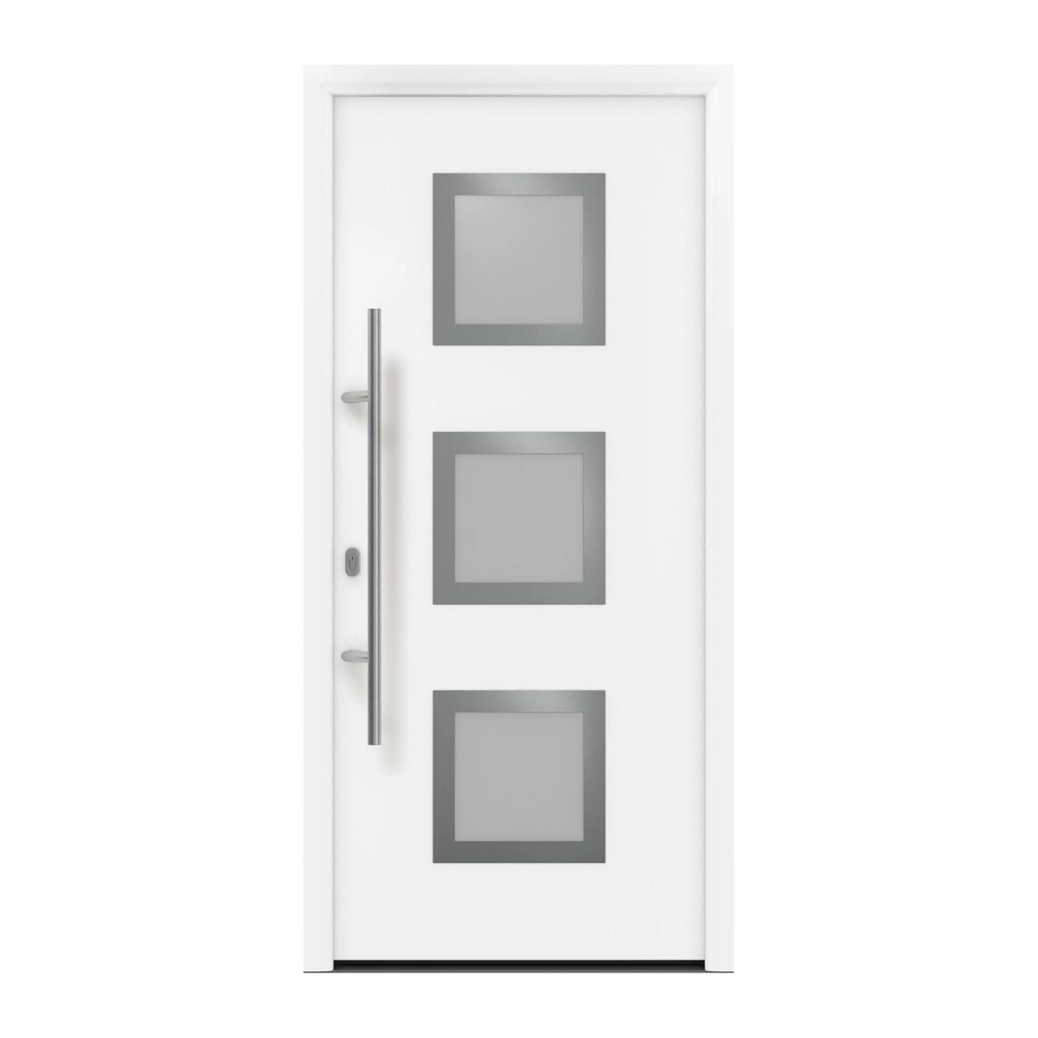 EcoStar Haustür Isopro IP 810S Verkehrsweiß 110 cm x 210 cm DIN L günstig online kaufen