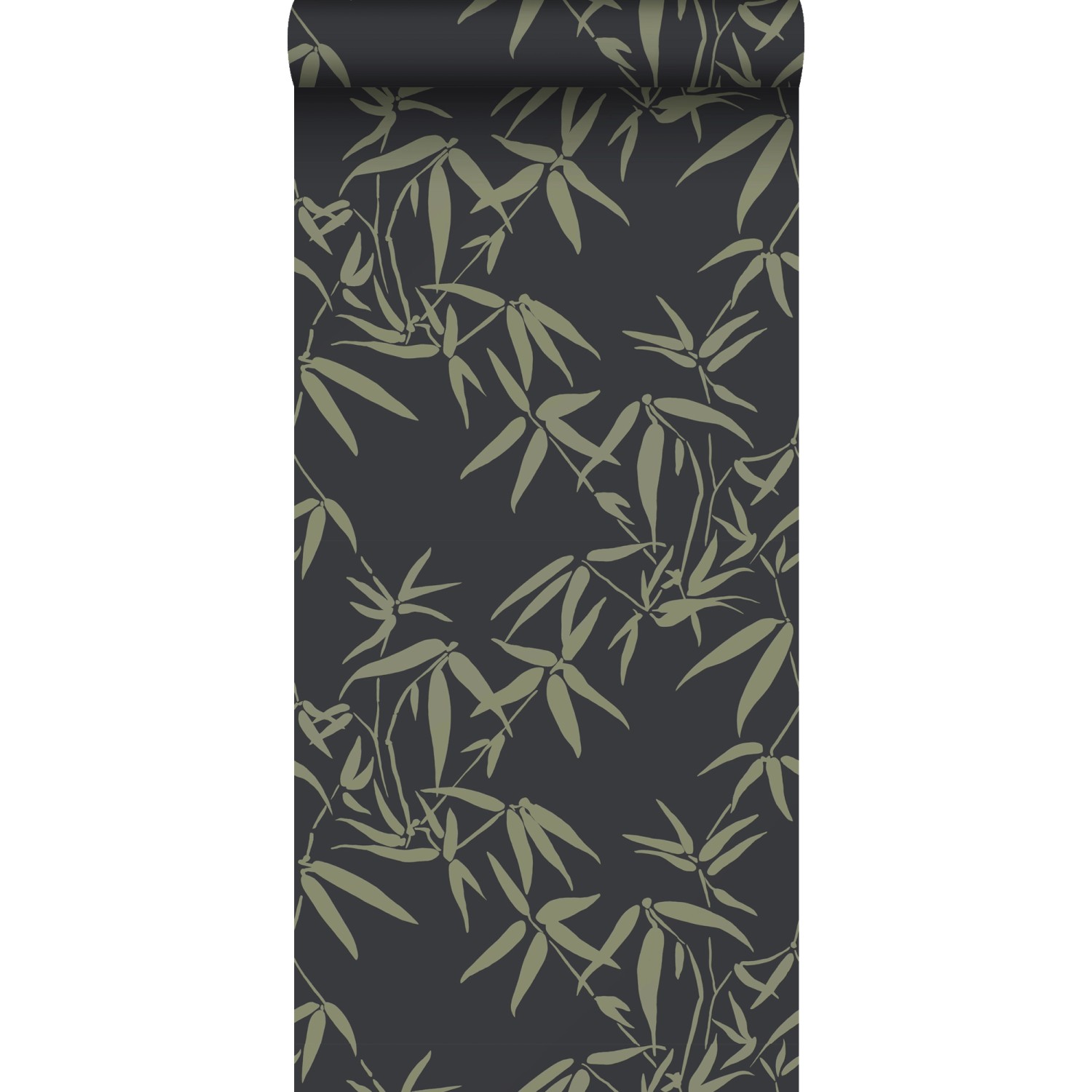 Sanders & Sanders Tapete Blätter Dunkelgrün 50 x 900 cm günstig online kaufen