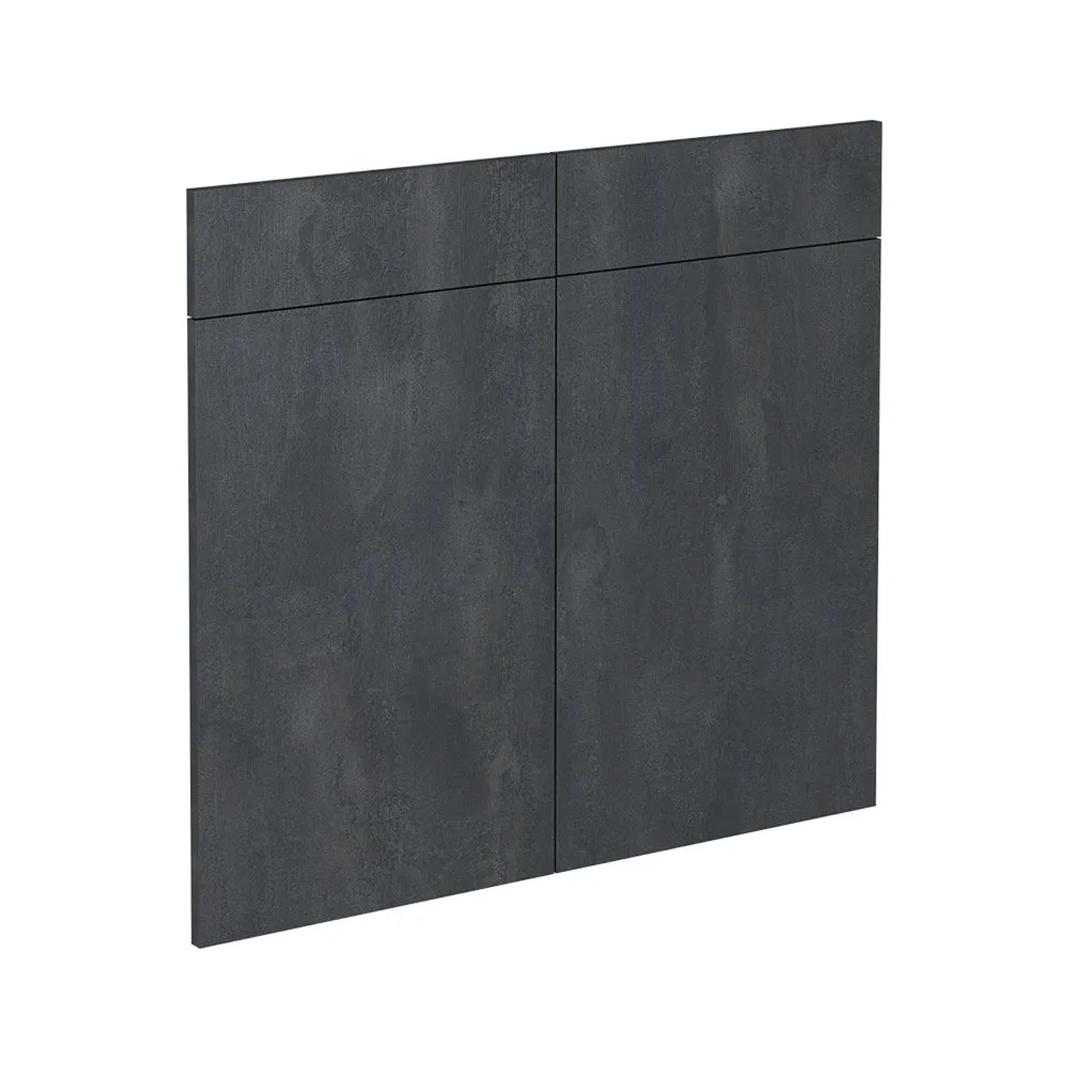 Vicco Küchenfront R-Line Schwarz Beton 79 x 71 Möbelfront für den Schubladenunterschrank Art Nr 42815