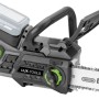 LUX-TOOLS 20V Akku-Kettensäge, grau-grün, 31 cm Schwert, werkzeuglose Kettenspannung. Ohne Akku.