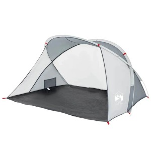vidaXL Strandzelt 2 Personen Grau Pop-Up Wasserdicht 4004160