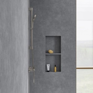 Villeroy&Boch Duschgarnitur Verve Showers, 3 Strahlarten, Brushed Nickel Matt, für entspanntes Duschen.