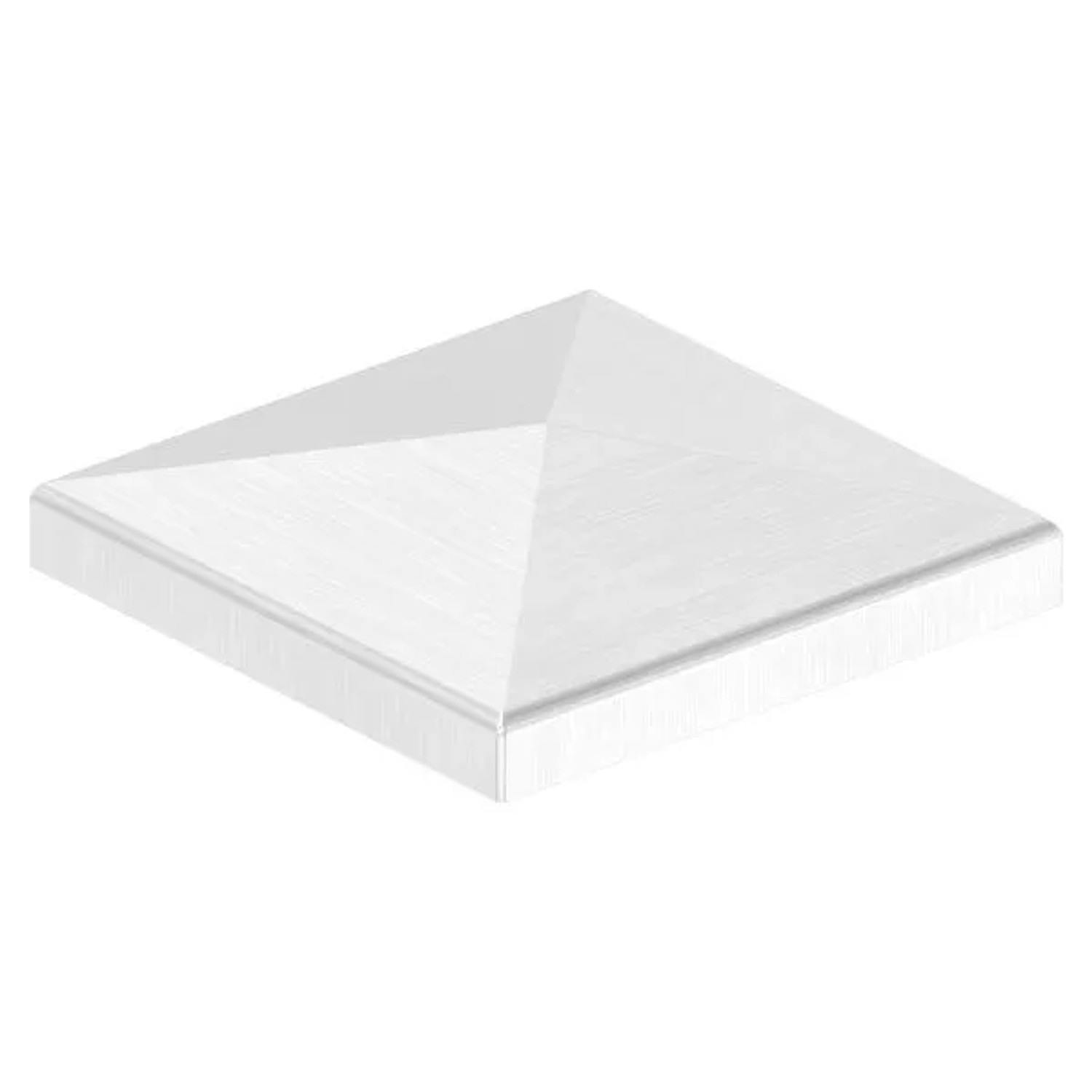 FeNau Pfostenkappe Edelstahl Für Vierkantrohr 80x80 mm Geschliffen V2A