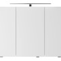 Pelipal Spiegelschrank, Serie 4035, 90 cm breit, mit LED-Beleuchtung, Weiß Glanz.