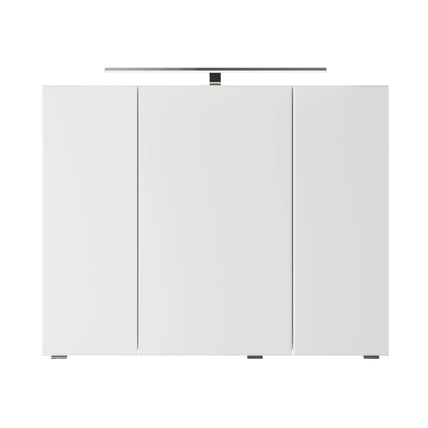 Pelipal Spiegelschrank, Serie 4035, 90 cm breit, mit LED-Beleuchtung, Weiß Glanz.