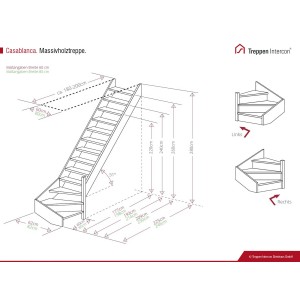 Treppen Intercon Holztreppe Casablanca Raumspartreppe Fichte Massiv Naturbelassen Linksgewendelt Mit 60 cm Treppenbreite Ohne Geländer Ohne Setzstufen