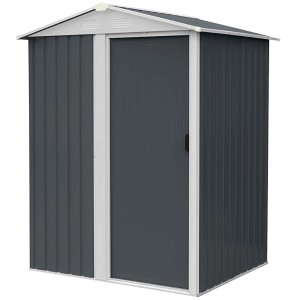 Home Deluxe Geräteschuppen Bohio S, 151x131x189 cm, Anthrazit, mit Schiebetür.