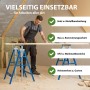 TRUTZHOLM Arbeitsbock 2er-Set, höhenverstellbar, Stahl, blau, für Werkstatt und Baustelle.