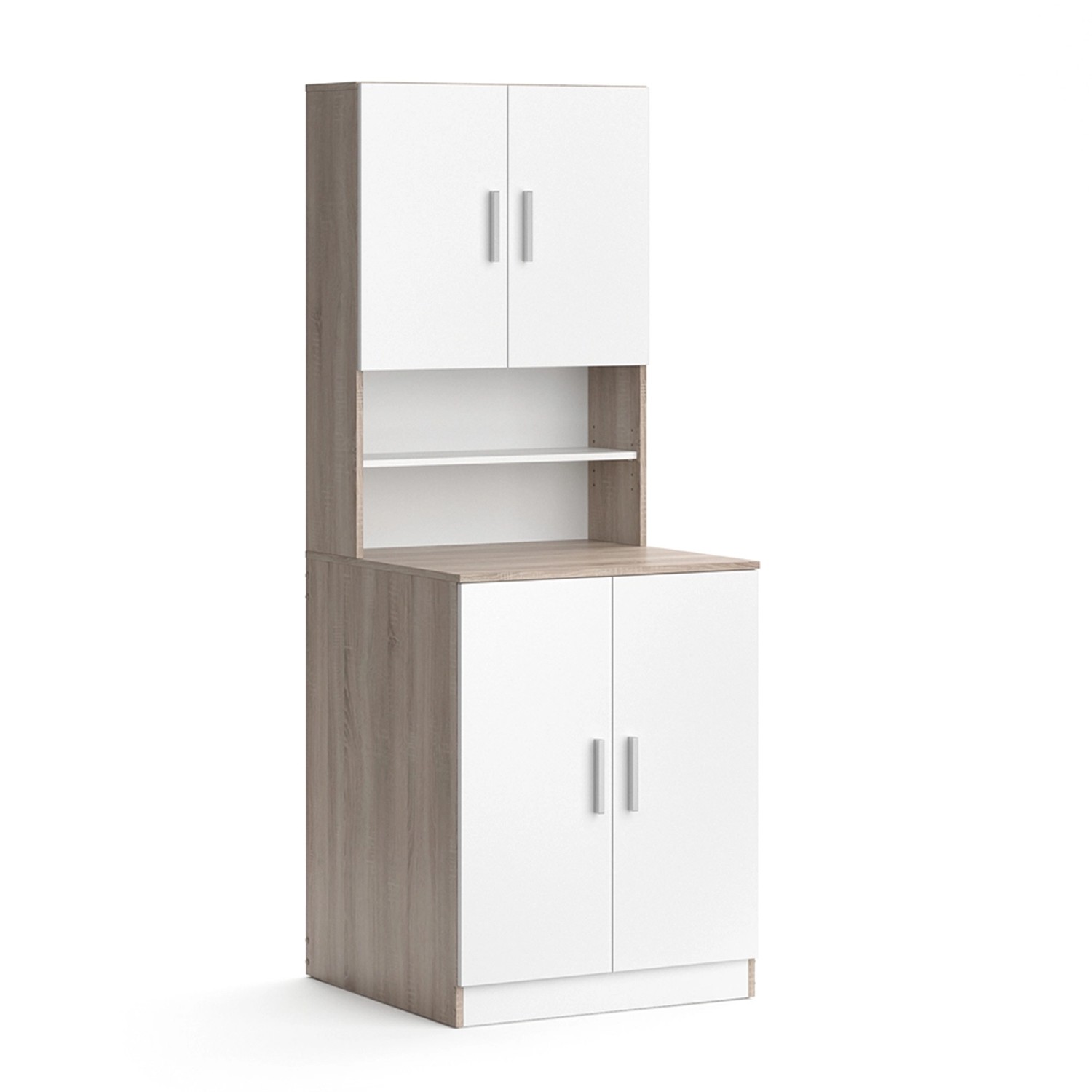 Thumbnail - Vicco Waschmaschinenschrank Liana Sonoma/Weiß 71 x 191 cm
