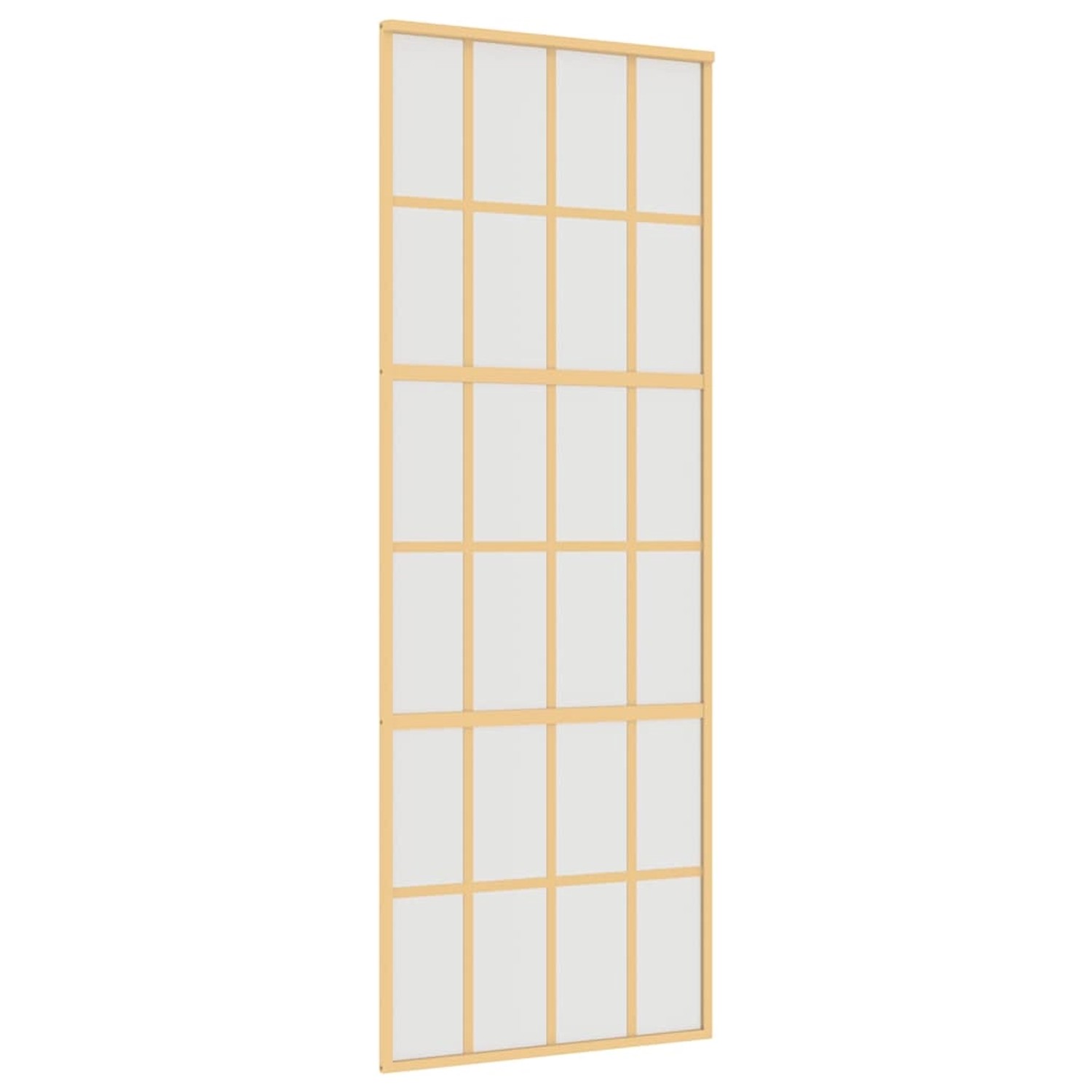 vidaXL Schiebetür Golden 76x205 cm Matt ESG-Glas und Aluminium 155175 günstig online kaufen