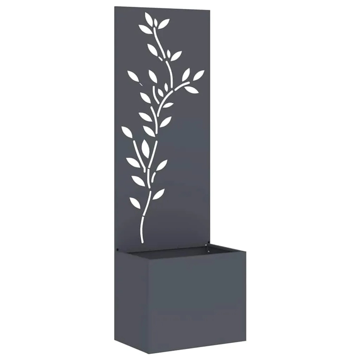 vidaXL Garten Sichtschutz-Leinwand Floral Anthrazit 50 x 32 x 150 cm 876478