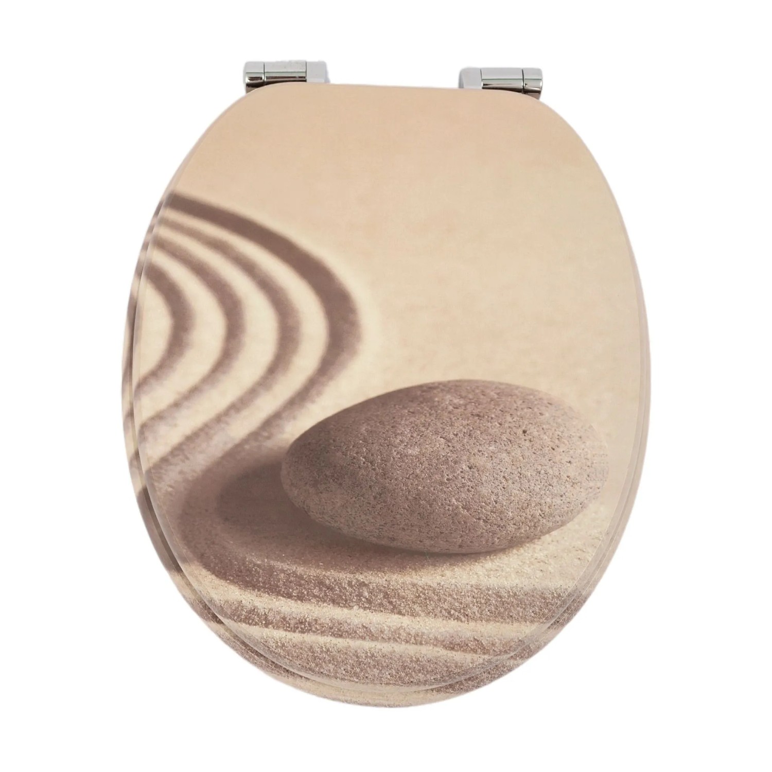 SINOBATH WC-Sitz mit Absenkautomatik Softclose Variabel Scharniere MDF-Material Für Fast Alle Toilettenbecken 43,5 x 37,...