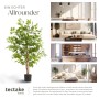 Tectake Künstlicher Ficusbaum Fida Verschiedene Größen Detailliert und Naturgetreu  70 x 70 x 120 cm Grün_7