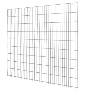 Verzinkter Doppelstabmattenzaun, 183x201 cm, für Gartenzäune und Grundstücksbegrenzung.