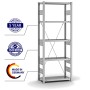 Verzinktes PROREGAL Fachbodenregal mit 5 Ebenen, 200x75x30 cm, Fachlast 300 kg.