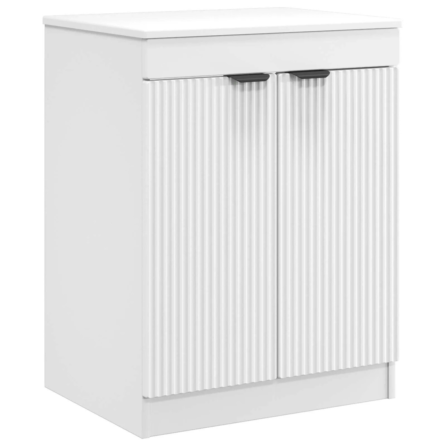 vidaXL Badezimmerschrank Weiß 54 x 41 x 70 cm Holzwerkstoff 890148
