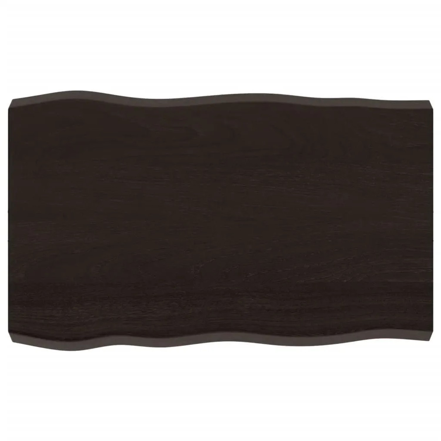 vidaXL Tischplatte 80x50x2-6 cm Massivholz Behandelt Baumkante 364009