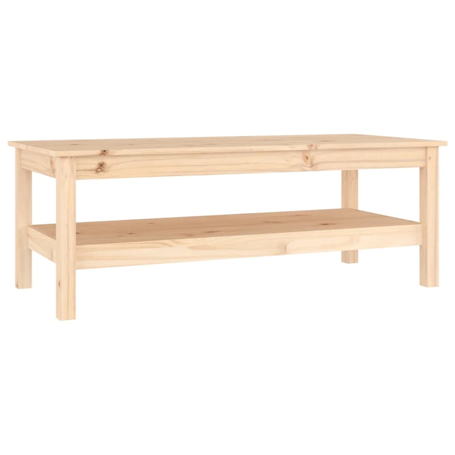 vidaXL Couchtisch 110x50x40 cm Massivholz Kiefer 814274