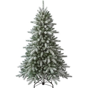 Kunsttanne Haholmen, 150 cm, mit Kunstschnee. Ideal für weihnachtliche Stimmung ohne Nadeln.