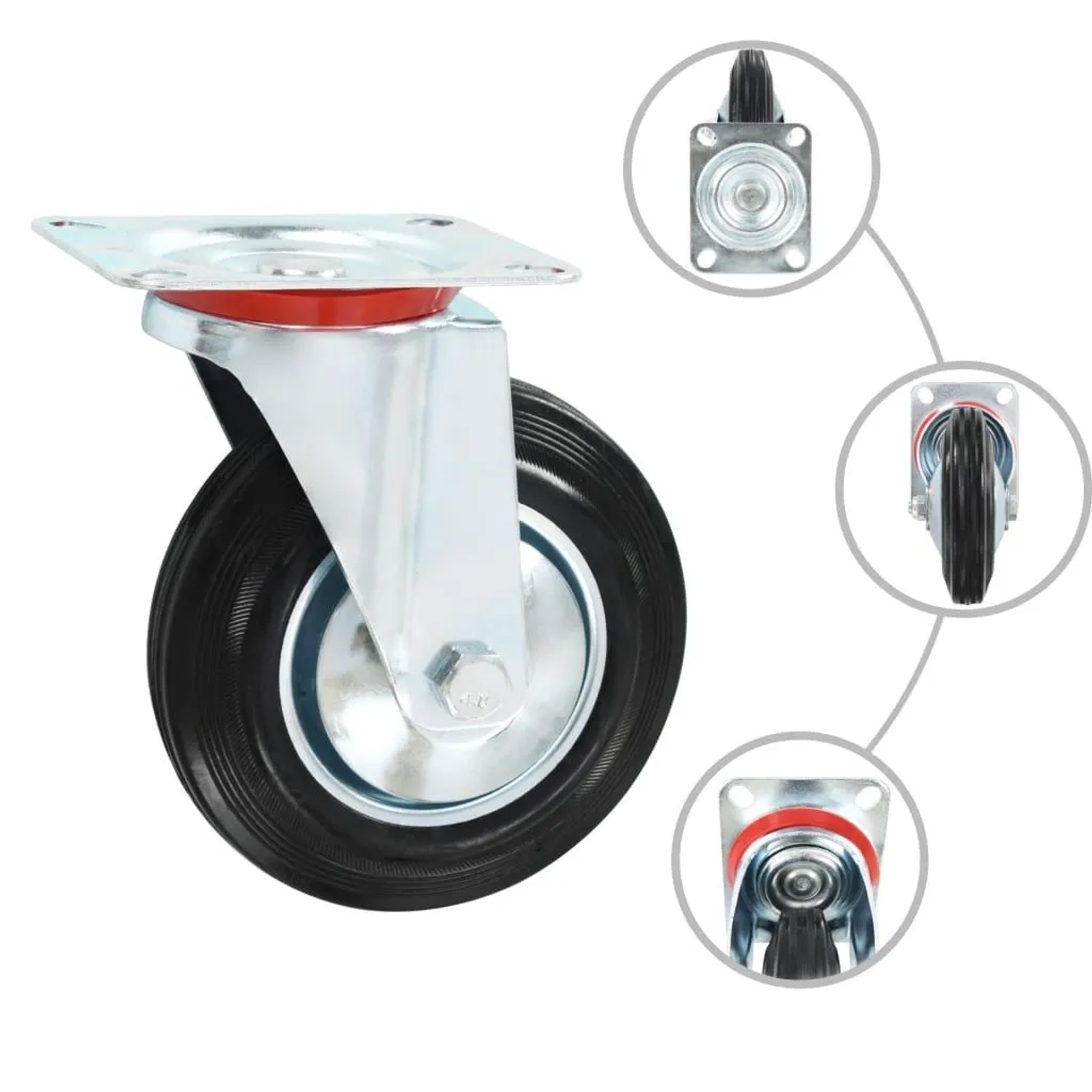 vidaXL 12 Stk Lenkrollen 160 mm 277987