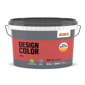 Eimer OBI Design Color Chilli, 2,5 l, matte, farbige Innenfarbe für Wände.