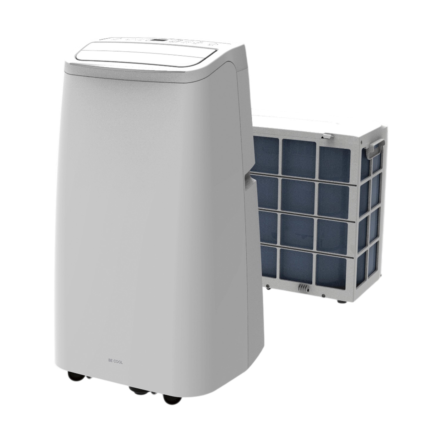 Be Cool Mobiles Split-Klimagerät BCPSK12KW mit WiFi und Filter.