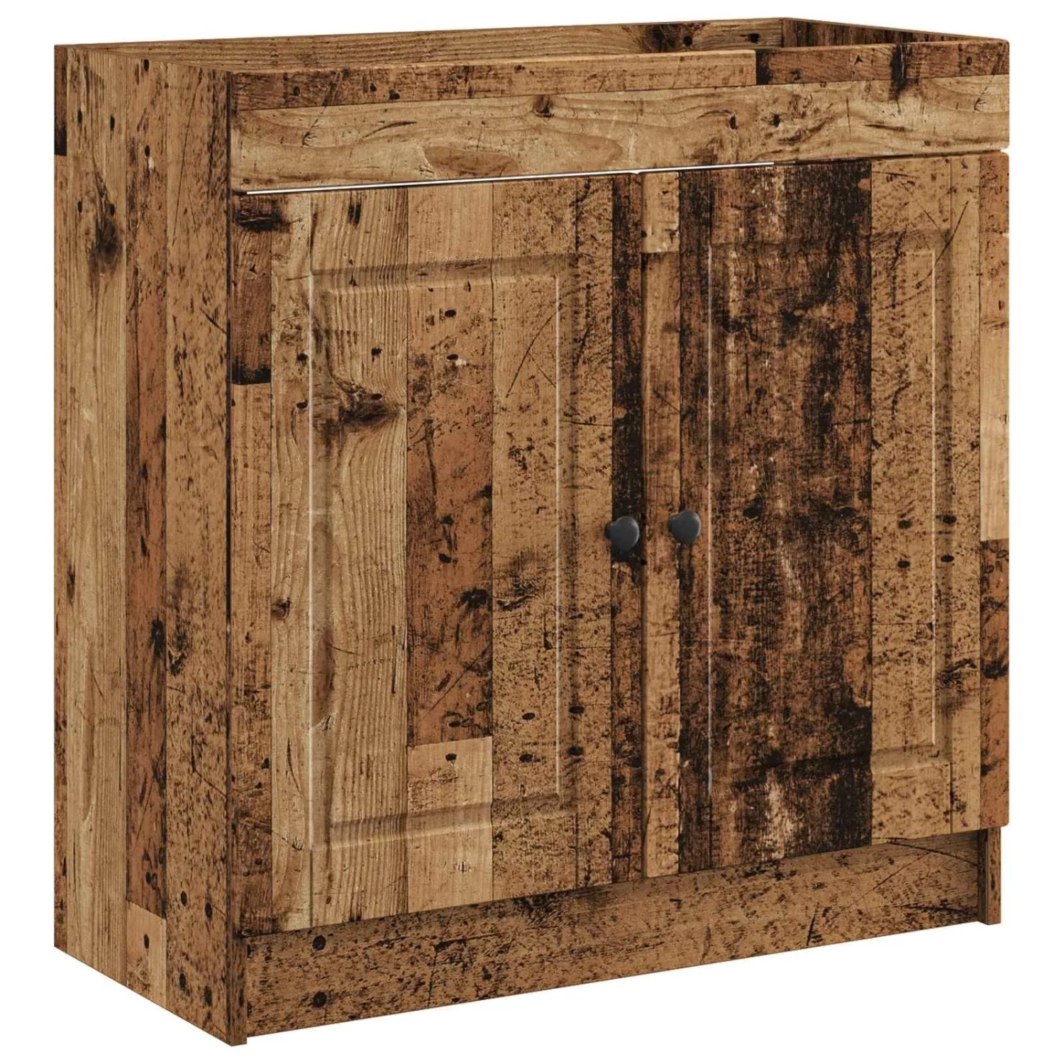 vidaXL Unter dem Waschbecken Badschrank Altholz 78,5 x 37,5 x 81 cm 890082