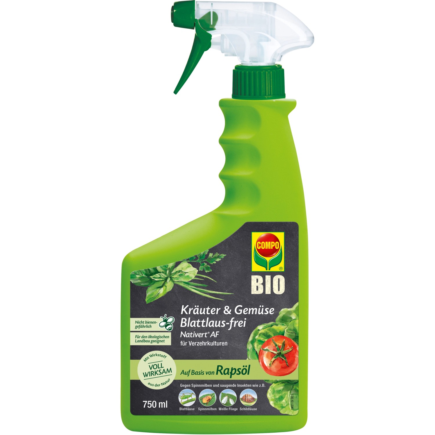 Compo Nativert® Kräuter und Gemüse Blattlaus-frei 750 ml AF Bio