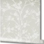 Marburg Vliestapete Ivy Floral in Grau-Beige: Rolle der Dekortapete mit floralem Muster.