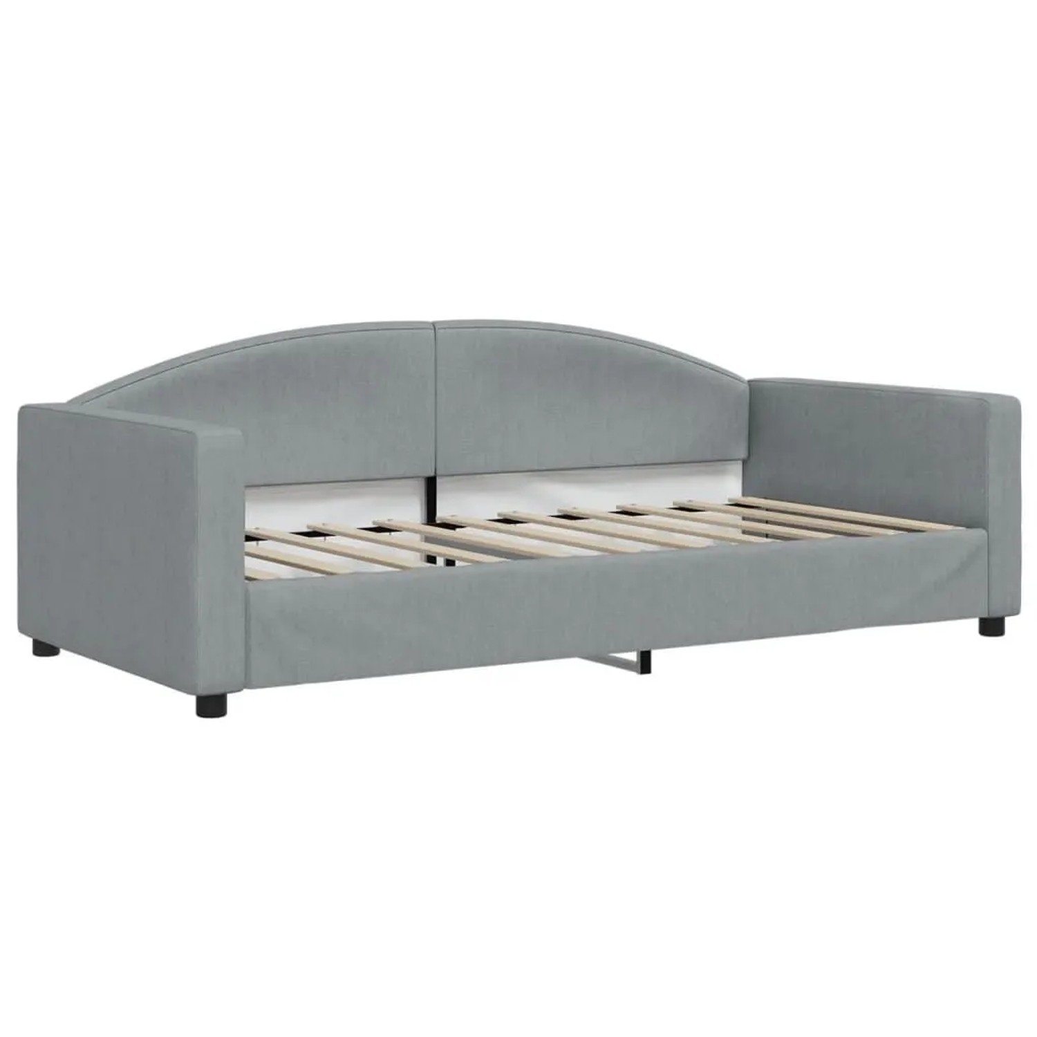 vidaXL Tagesbett Hellgrau 90x190 cm Stoff 354121