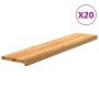 vidaXL Treppenstufen 20 Stk Hellbraun 120x25x2 cm Massivholz Eiche 3283006_3