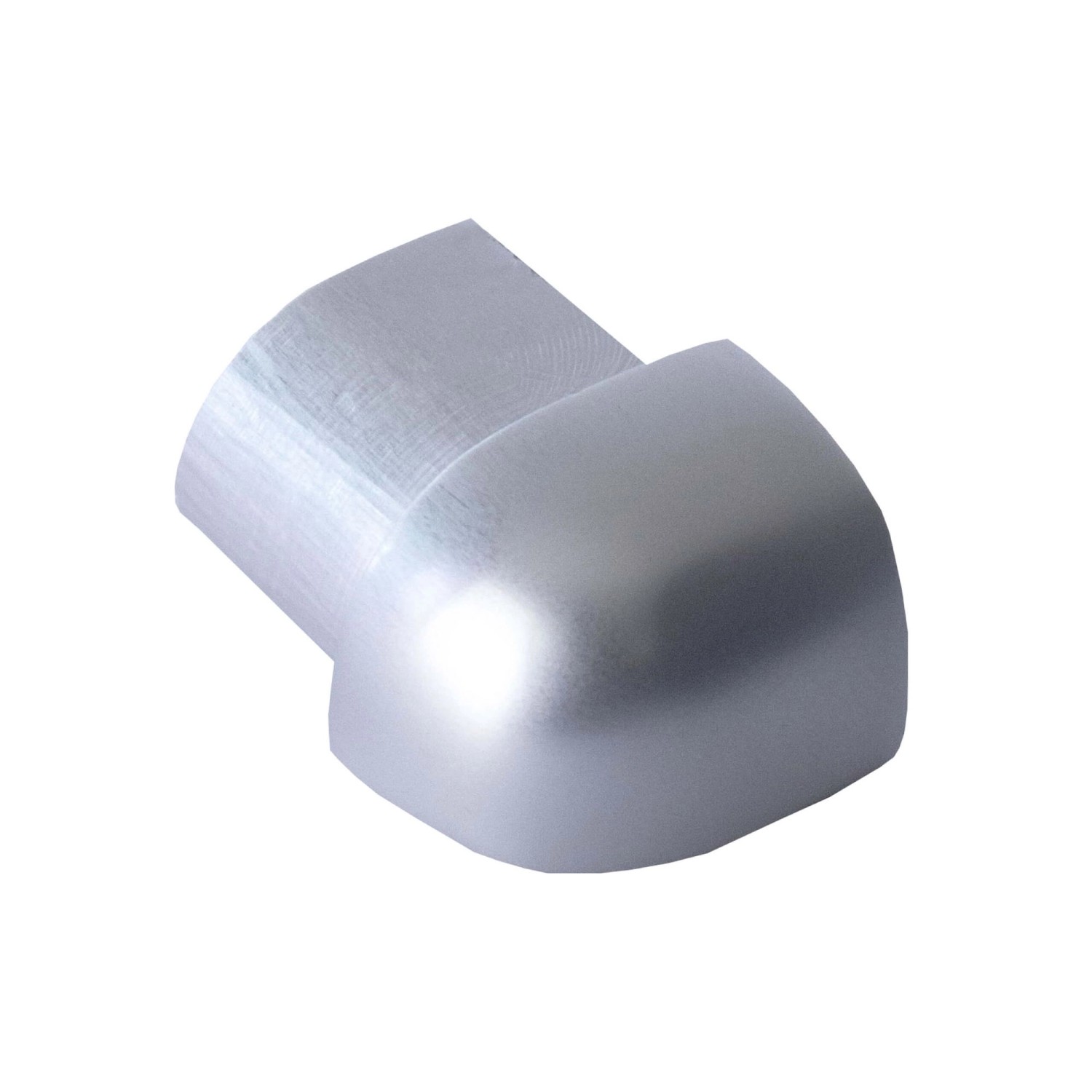 Dalsys Außeneck Fliesenschiene Viertelkreis 12,5mm Aluminium Chrome günstig online kaufen