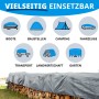 Silberne Karat Abdeckplane 2x3m zum Schutz von Holz, Booten, Autos und mehr.