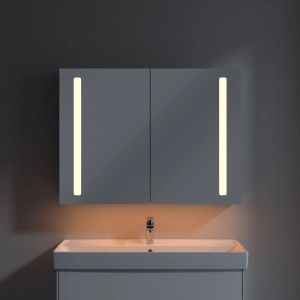 Villeroy & Boch Spiegelschrank My View 14 mit LED-Beleuchtung über Waschbecken.