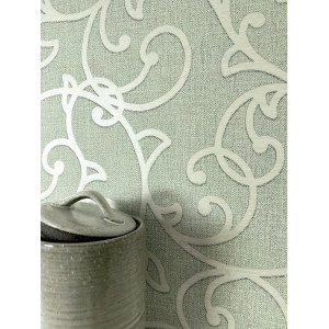 Newroom Vliestapete Varallo Olive Ornamente Vintage Strukturiert FSC®