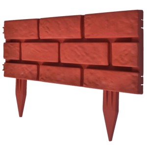 vidaXL Rasenkanten 11 Stk Backstein-Design 141257