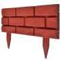vidaXL Rasenkanten 11 Stk Backstein-Design 141257
