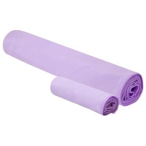 vidaXL Sporthandtuch Set 2-Tlg Lila Stoff 42011497