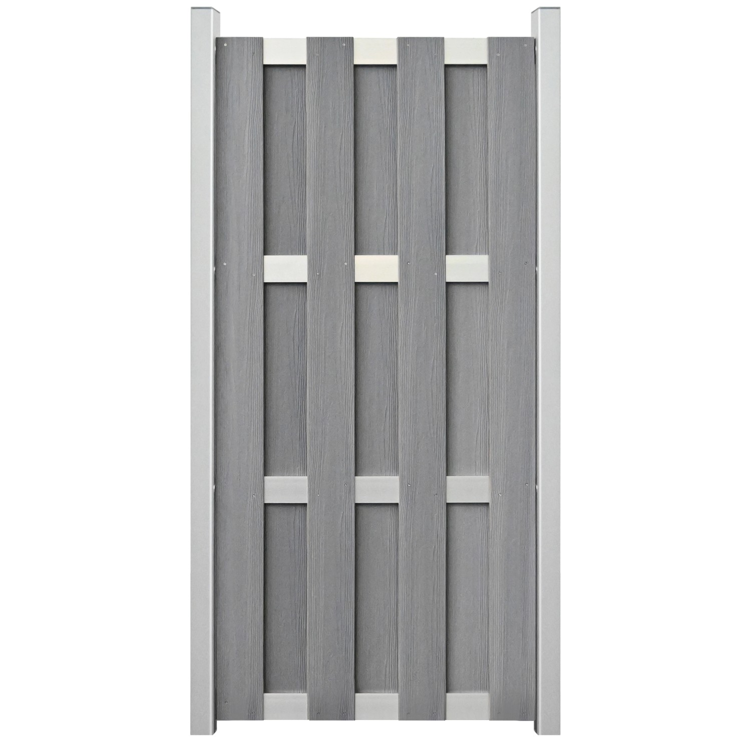 GroJa Fertigzaun Hochkant 84,3 cm x 180 cm Steingrau günstig online kaufen